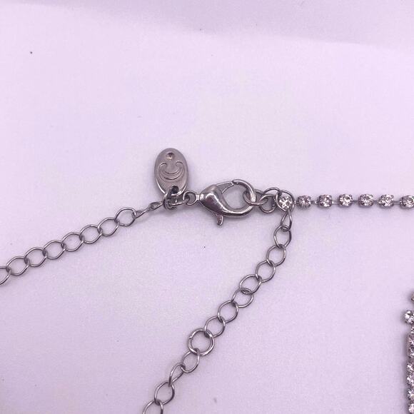 Vintage Charming Charlie Full Rhinestones Collar Necklace - Picture 7 of 7